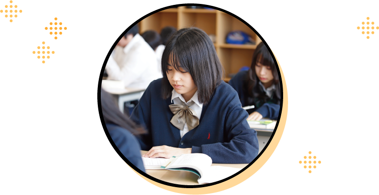 授業を受ける女学生
